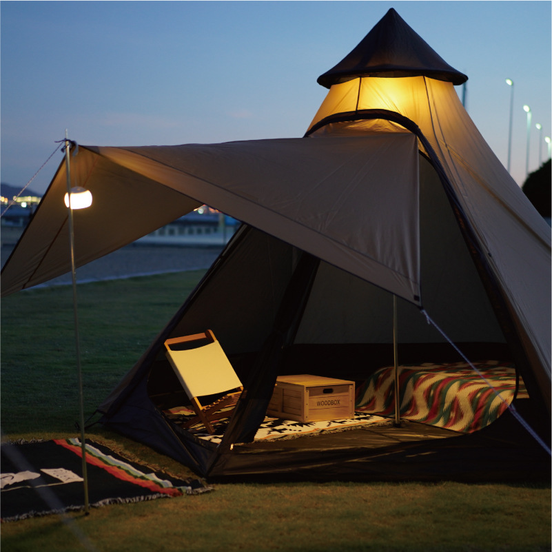 Montera omedelbart pop-up campingtak